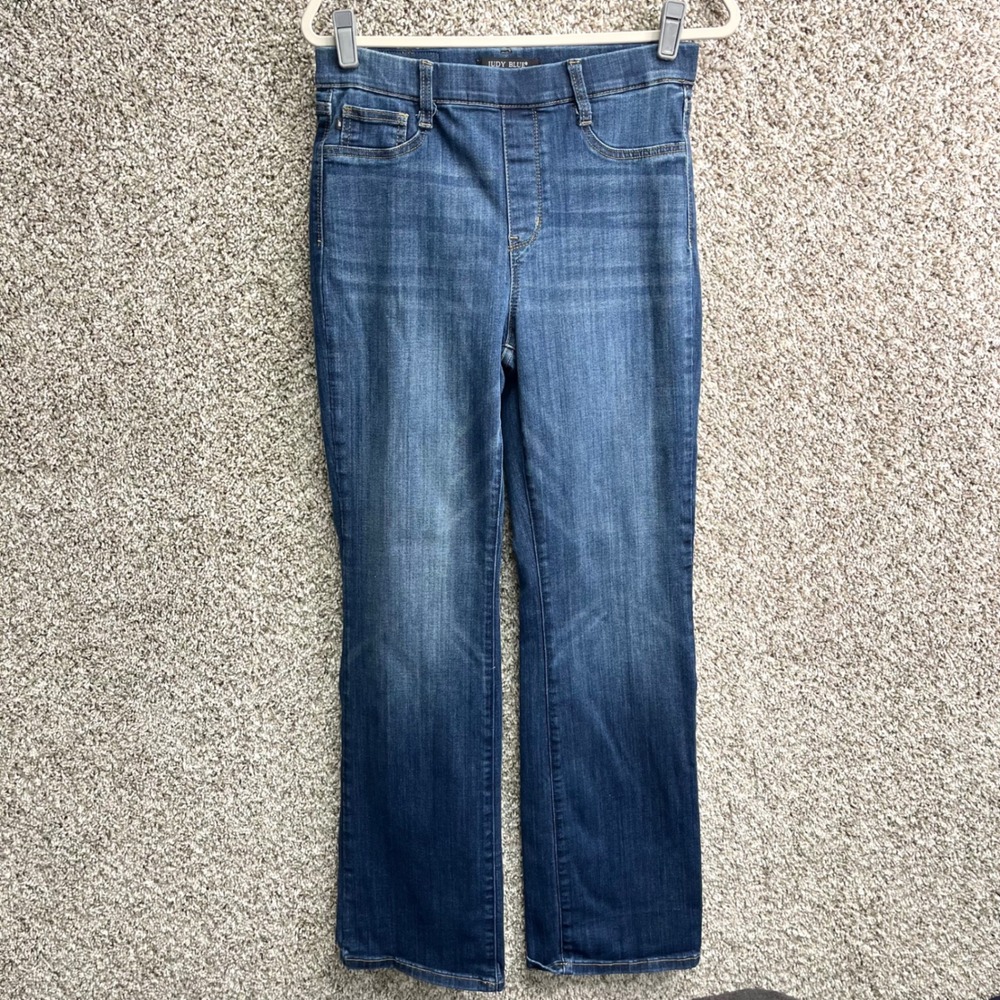 Judy Blue Jeans Women's 9/29 Blue Slim Boot Pull-On High Rise Stretch Denim